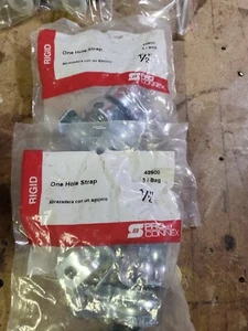 NEW 1/2" Pro Connex 42900 One Hole Strap 2 packs 5 count each - Picture 1 of 4