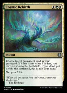 x4 Cosmic Rebirth - Foil U MTG March of the Machine: The Aftermath M/NM, English - Picture 1 of 1