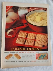 VTG 1960 Original Magazine Ad Nabisco Lorna Doone Cookies Butter In The Batter - Picture 1 of 1
