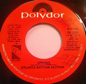 Atlanta Rhythm Section - Spooky / It's Only Music (7", Single, Styrene, 56 ) - Picture 1 of 3