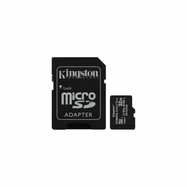 Kingston Canvas Select Plus 32Go UHS-I Class 10 MicroSDHC Carte Mémoire avec SD Adaptateur (SDCS2/32GB)