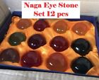 12 Naga Eye Thai Amulet Gem Stone Talisman Buddha Lucky Crystal Holy Wealth  N8