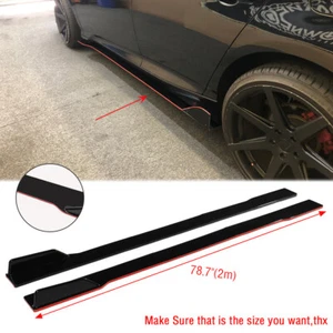 79" Red Line For Honda Civic Hatchback Sedan Side Skirt Extension Rocker Panel - Bild 1 von 11