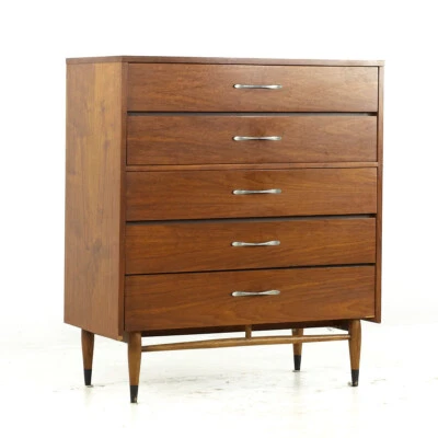 Cômoda Lane Acclaim Mid Century nogueira Highboy - Imagem 1 de 4
