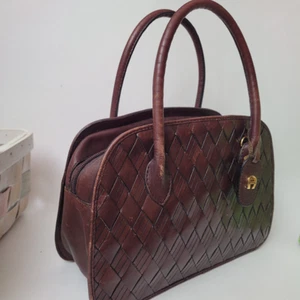 Handbag Eitienne Aigner Leather Woven Feature Small - Picture 1 of 3