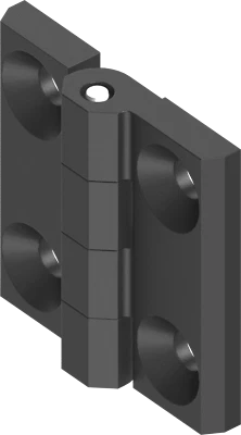 Scharnier Anschraubscharnier Türband Beschlag Hinge Kunststoff 40x40mm 1C56-U30 - Bild 1 von 2