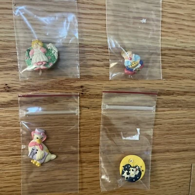 Nursery Rhyme Buttons Set/4 - Image 1 of 4