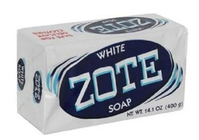 6 Pack of Zote Laundry Original White Soap Bar Washing