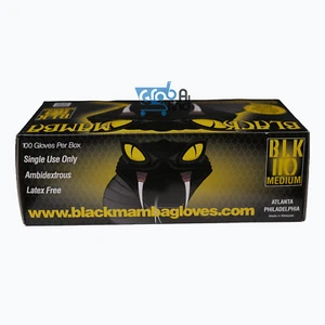 Black Mamba Super Strong Nitrile 100 Glove BOX (MEDIUM) - Picture 1 of 9