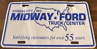 Midway Ford Truck Center Booster License Plate Kansas City Missouri Dealership