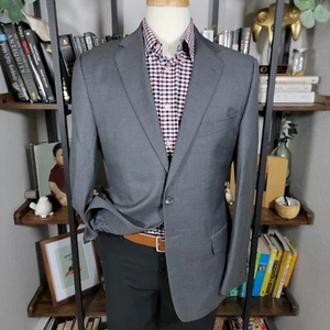 Joseph Abbound Men's Sport Coat Two Button Zignone Super 110s Gray Wool Size 40R - Picture 1 of 19