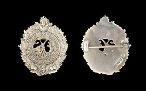 Insignia Argyll and Sutherland Sweetheart plateada con sello - Imagen 1 de 1