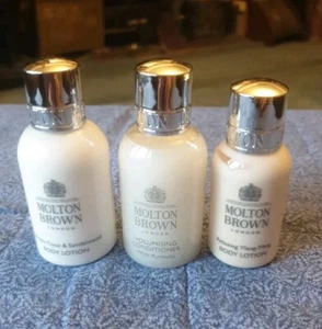 1 Molton Brown London Volumising Conditioner 2 Body Lotion travel Bottles - Picture 1 of 5
