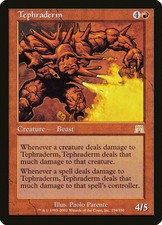 1X Tephraderm - Onslaught - FOIL NM/EX MTG CARD