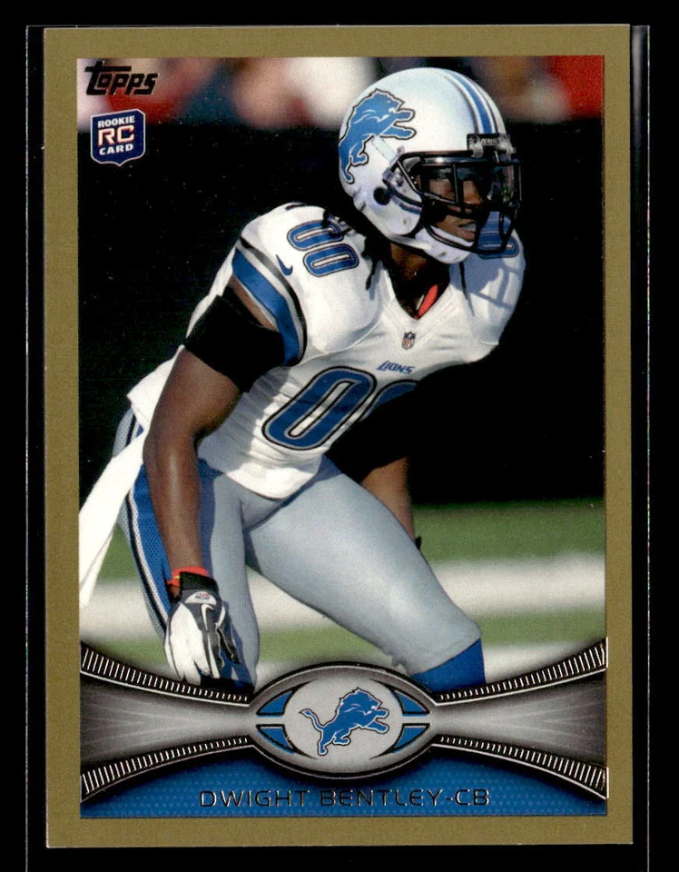 Dwight Bentley 2012 Topps #318 Gold /2012 Detroit Lions - Image 1 of 2