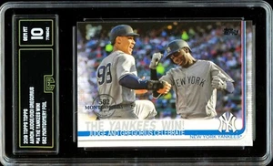2019 Topps #14 ~ 582 MONTGOMERY FOIL Parallel ~ Aaron Judge ~ GMA 10 GEM - Picture 1 of 2