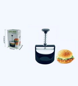 STAMPO PRESSA PER HAMBURGER PRESSA CARNE MACINATA IN ALLUMINIO 12CM - Foto 1 di 1