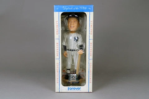 🔥 Legends of the Park Forever Collectible Bobble Head Lou Gehrig New in Box Cover