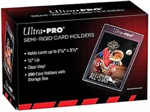 200 Ultra Pro Semi Rigid Card Holder Graded Card Submissions - - Picture 1 of 1