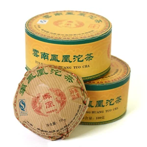 2006 Year Yunnan Aged Phoenix Tuocha Cake Boxed Raw Puer Pu'er Puerh pu erh Tea - Picture 1 of 8