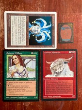Autumn Willow, hurloon Minotaur, Jester's Cap OVERSIZED 6X9 MTG MP to HP