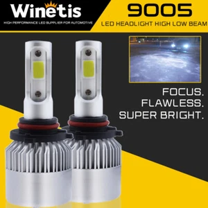 9005 HB3 Led Headlight Bulbs 1300W 22000LM High Beam 200% Brighter Car Light 600 - Picture 1 of 9