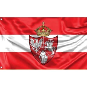Polish–Lithuanian–Ruthenian Flag, Unique Design, 3x5 Ft / 90x150 cm, Made in EU - Picture 1 of 4