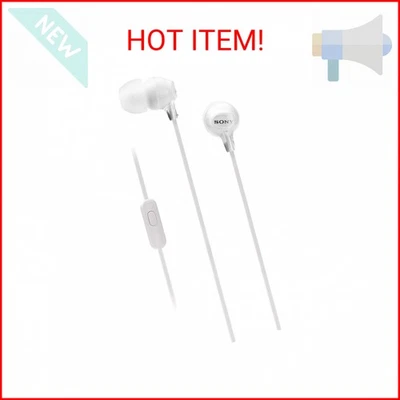 Sony MDREX15AP Fashion Color EX Series Earbud Headset with Mic (White) - Image 1 of 2