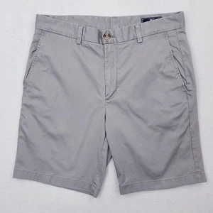 Vineyard Vines Breaker Shorts Mens 32 Gray Chino Flat Front Preppy Golf Stretch - Picture 1 of 11