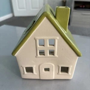 Ceramic House Tealight Holder - Ornament - Modern Cottage - Picture 1 of 6