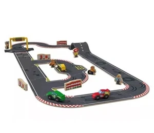 Playtive Holzspielzeug - Rennbahn Road Set - 38 teiliges Set 3 Jahre Garantie - Bild 1 von 5