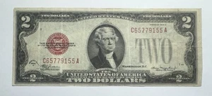1928 D $2 United States Red Seal Note - Picture 1 of 2