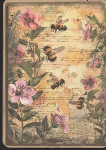 Junk Journal Art Cards, Bee Nice, 12pcs, 4x 6" - Picture 1 of 13