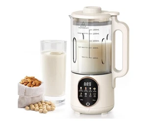 Máquina para hacer leche de nueces 50 oz, 10 en 1 máquina automática para hacer leche a base de plantas para el hogar... - Imagen 1 de 8