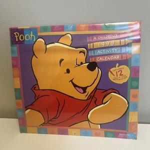 Winnie The Pooh 1998 Vintage Activity Calendar New Sealed Disney - Picture 1 of 4