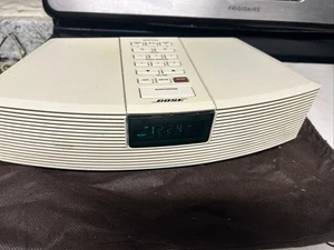 Bose Wave Radio Alarm Clock Model AWR1-1W, AM/FM /WORKS/No Remote/SEE VIDEO - Picture 1 of 7