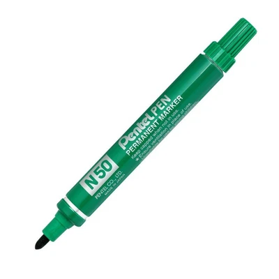 PENNARELLO INDELEBILE PENTEL PEN N50 VERDE PUNTA TONDA - Immagine 1 di 4