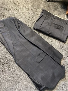 Pantaloni tuta Jack Victor 40R Valuto grigio viola lana 2 pezzi 30 x 34 - Foto 1 di 23