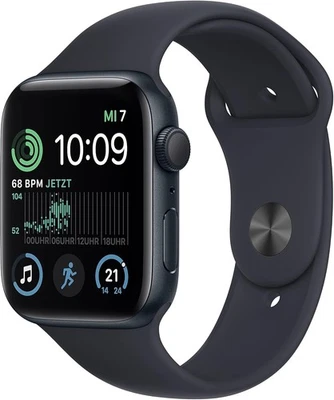 Original Apple Watch 7 (GPS) 45 mm midnight Alu midnight Sport Band OVP - Bild 1 von 4