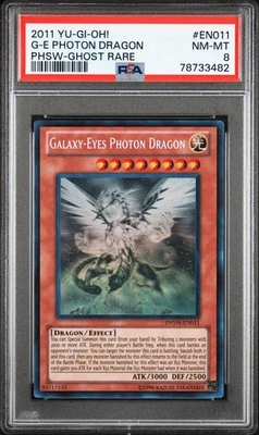 Yugioh Galaxy-Eyes Photon Dragon PHSW-EN011 Ghost Rare PSA 8 - Image 1 of 2