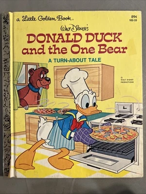 Vintage A Little Golden Book Disney’s Donald Duck And The One Bear 1978 #3141 - Image 1 of 4