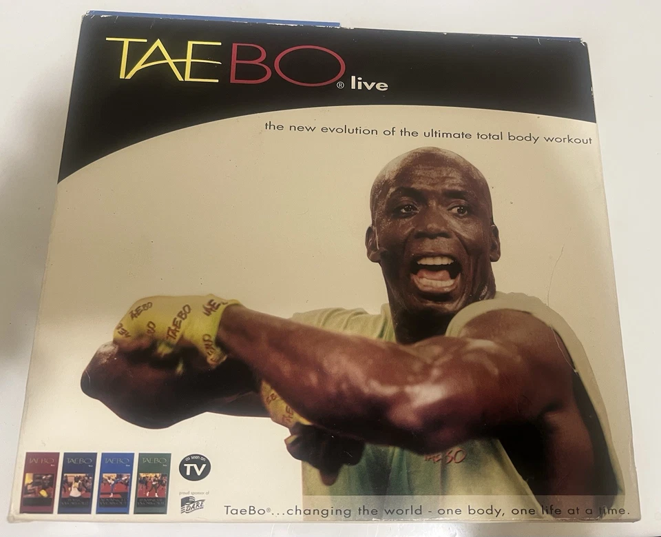 Taebo Live Billy Blanks Set of 4 VHS 1999 Fitness Workout Tapes - Image 1 of 1