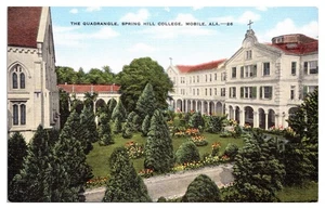 VTG The Quadrangle, Spring Hill College, Mobile, AL Postcard - Picture 1 of 2