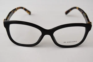 Burberry Authentic Black Havana Optical B2252 3633 52-16-140 Eyeglasses A - Picture 1 of 4