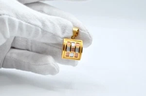 21k Vintage Tri-Color Gold Pendant. 4.5gr - Picture 1 of 9