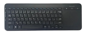 Teclado multimedia todo en uno Microsoft con panel táctil QWERTZ/QWERTY (N9Z-00020) NUEVO - Imagen 1 de 1