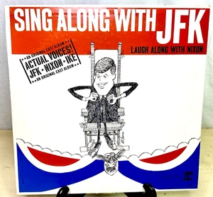 Sing Along with JFK Laugh Along with Nixon LP Vinyl Record Reprise R-6083 Tested - Imagen 1 de 8
