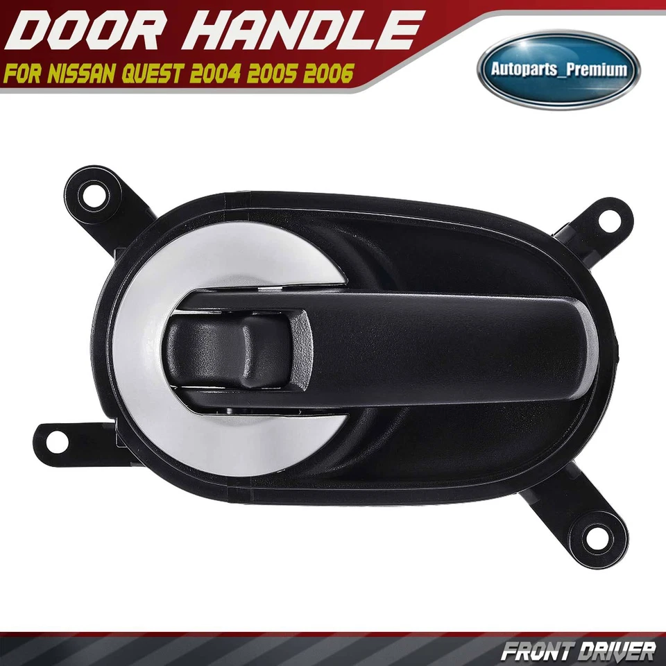 Maçaneta interna preta vermelha para motorista dianteiro para Nissan Quest 2004 2005 2006 - Imagem 1 de 4