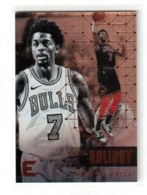 2017-18 Panini Essentials Basketball Card # 28 Justin Holiday Chicago Bulls  - Image 1 of 2