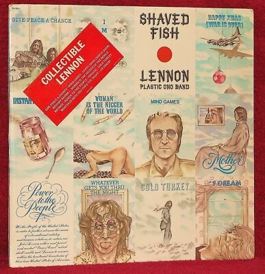 LP JOHN LENNON PLASTIC ONO BAND SHAVED FISH 1975 APPLE ORIG PRESS SEALED HYPE  - Image 1 of 2